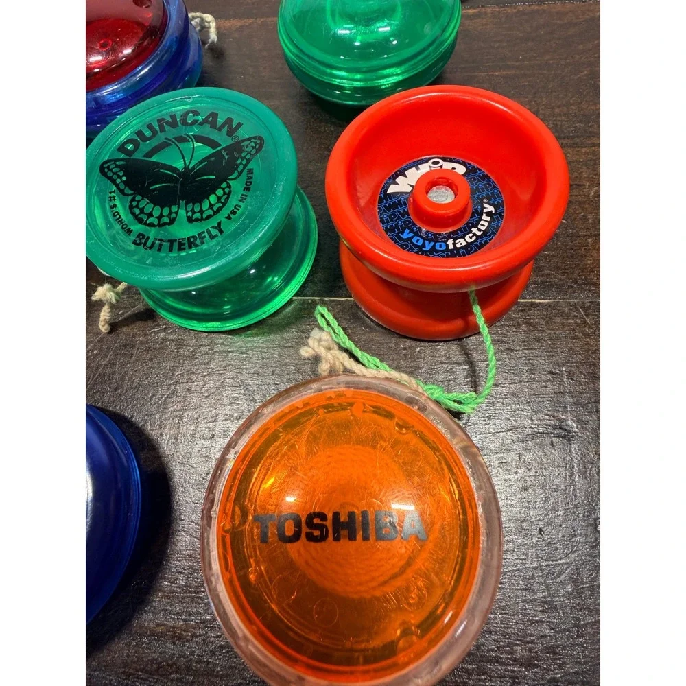 7 Vintage Duncan YoYo‎ Factory Toshiba L3 Yo Yos Translucent Colors